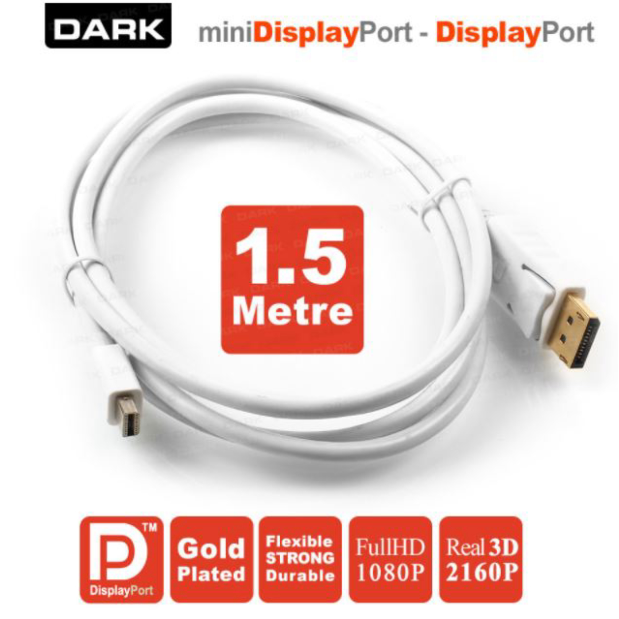 Dark 1 5 Metre Mini Display Port To Display Port Kablo DK CB