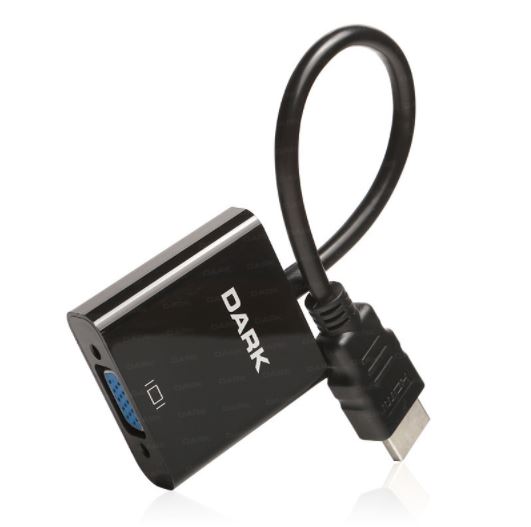 DARK HDMI- VGA Dönüştürücü [DK-HD-AHDMIXVGA4](BULK KUTUSUZ) Resim-1