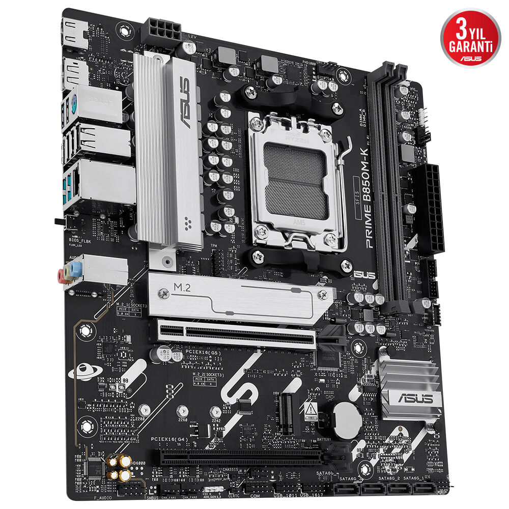 Asus PRIME B850M-K AM5 DDR5 Ses+2.5GLan HDMI DP 2xM2 USB3.2 mATX