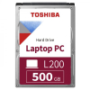 Toshiba 500GB L200  2.5" 8MB Sata3 5400Rpm 7mm Notebook HDD [HDWK105UZSVA]