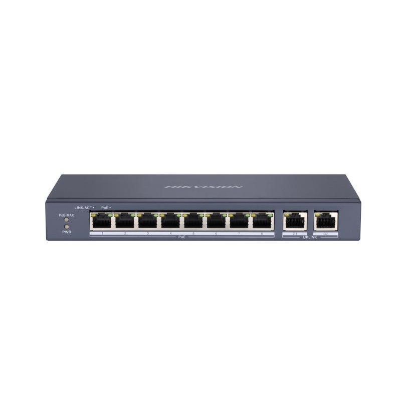 Hikvision DS-3E0310P-E/M 8Port 10/100 Yönetilemez Poe 60W Switch