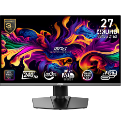 26.5&Quot; Msi Mpg 272Urx Qd-Oled 0.03Ms 240Hz 3840X2160 Qd-Oled Hdmi Dp Curved Monit
