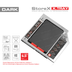 Dark Storex 9.5Mm Nb Optik S&Uuml;R&Uuml;C&Uuml; 2.5&Quot; Hdd Yuva D&Ouml;N&Uuml;Şt&Uuml;R&Uuml;C&Uuml; [Dk-Ac-Dsosd09]