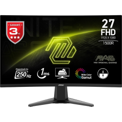 27&Quot; Msi Mag 27C6X 1Ms 250Hz Fhd Hdmi Dp Va Curved Gaming Monit&Ouml;R