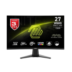 27&Quot; Msi Mag 27Cq6F 0.5Ms 180Hz 2560X1440 2Xhdmi Dp Va Curved Gaming Moniit&Ouml;R