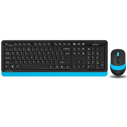 A4 Tech Fg1010 Kablosuz Siyah-Mavi Klavye Mouse Set 