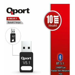 Qport Bluetooth 5.1 Usb Adapt&Ouml;R (Q-Blu5.1)