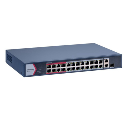 Hikvision Ds-3E1326P-Ei/M 24Port 10/100  1Xggbit Combo Y&Ouml;Netilebilir Poe 230W Sw