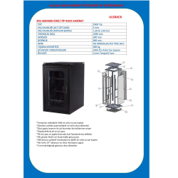 Ulusal 20U 600X800 Dikili Tip Kabinet Uls-20U6080R