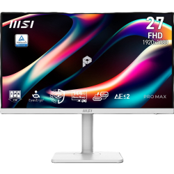 27&Quot; Msi Pro Max 271Phw E14 1Ms 144Hz Fhd Ips Hdmi Dp Type-C Pivot Beyaz Monit&Ouml;R
