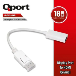 Qport Display Port To Hdmi &Ccedil;Evirici (Q-Dp-Hdb)