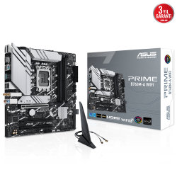 Asus Prime B760M-A Wifi Ddr5 1700P 7200(Oc) Hdmi Dp M.2 Wifi Bt Rgb Matx