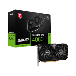 Msi 8Gb Geforce Rtx 4060 Ventus 2X Black 8G Oc Gddr6 [128Bit] Pcie 4.0 X8 Hdmi