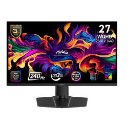 26.5&Quot; Msi Mag 273Qp Qd-Oled X24 0.03Ms 240Hz 2560X1440 2Xhdmi Dp Flat Gaming Mon