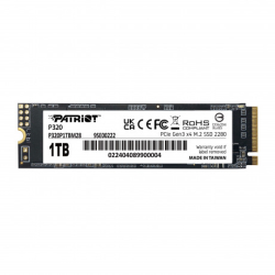 Patriot P320 1Tb 3000/2200Mb/S Nvme M2 Ssd Disk (P320P1Tbm28)