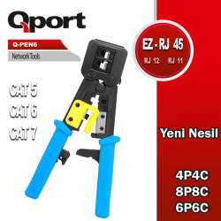 Qport Rj45/Rj11/Rj12 Yeni Nesil Pense (Q-Pen6)