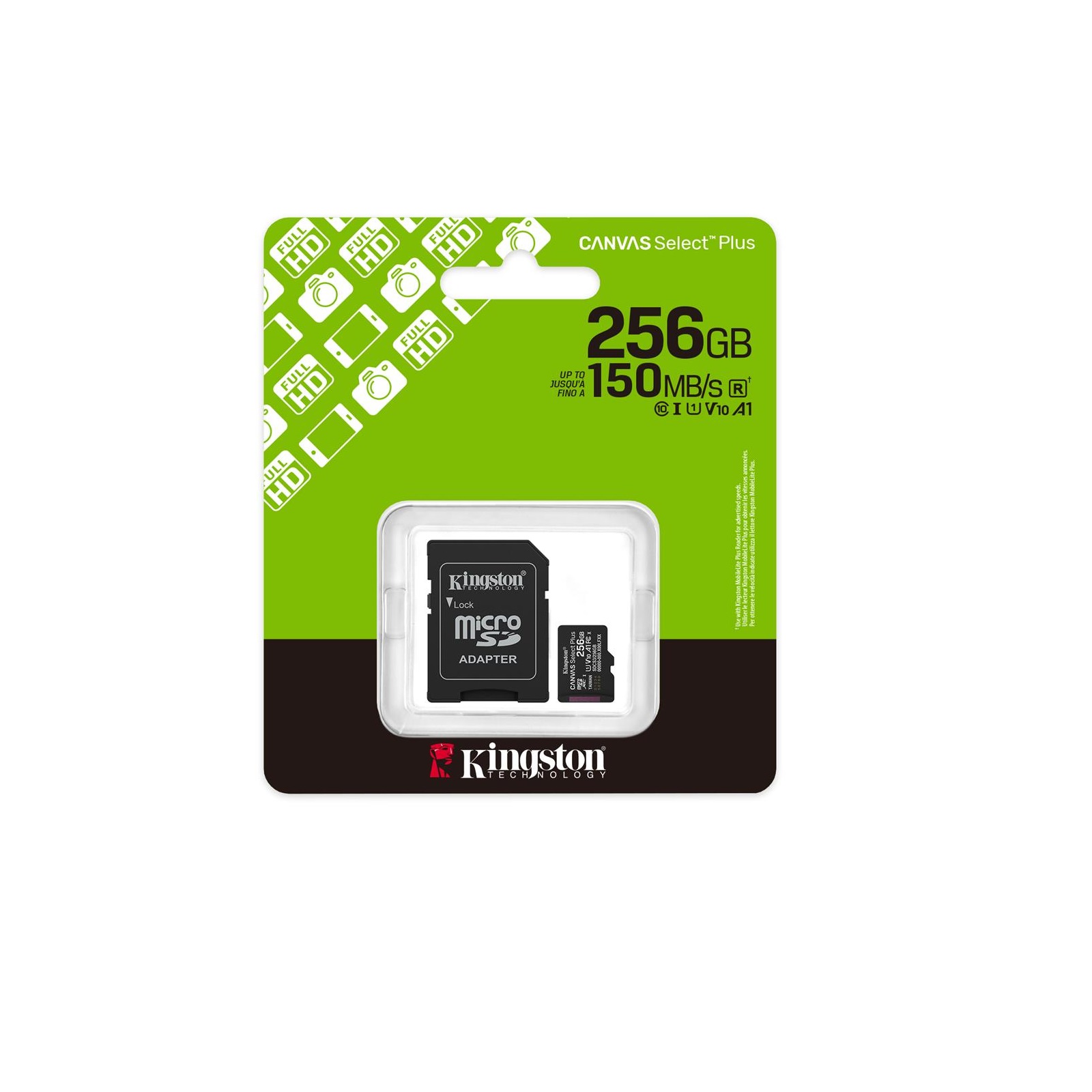 Kingston 256GB Micro SDXC Canvas 150MB/s [SDCS3/256GB]
