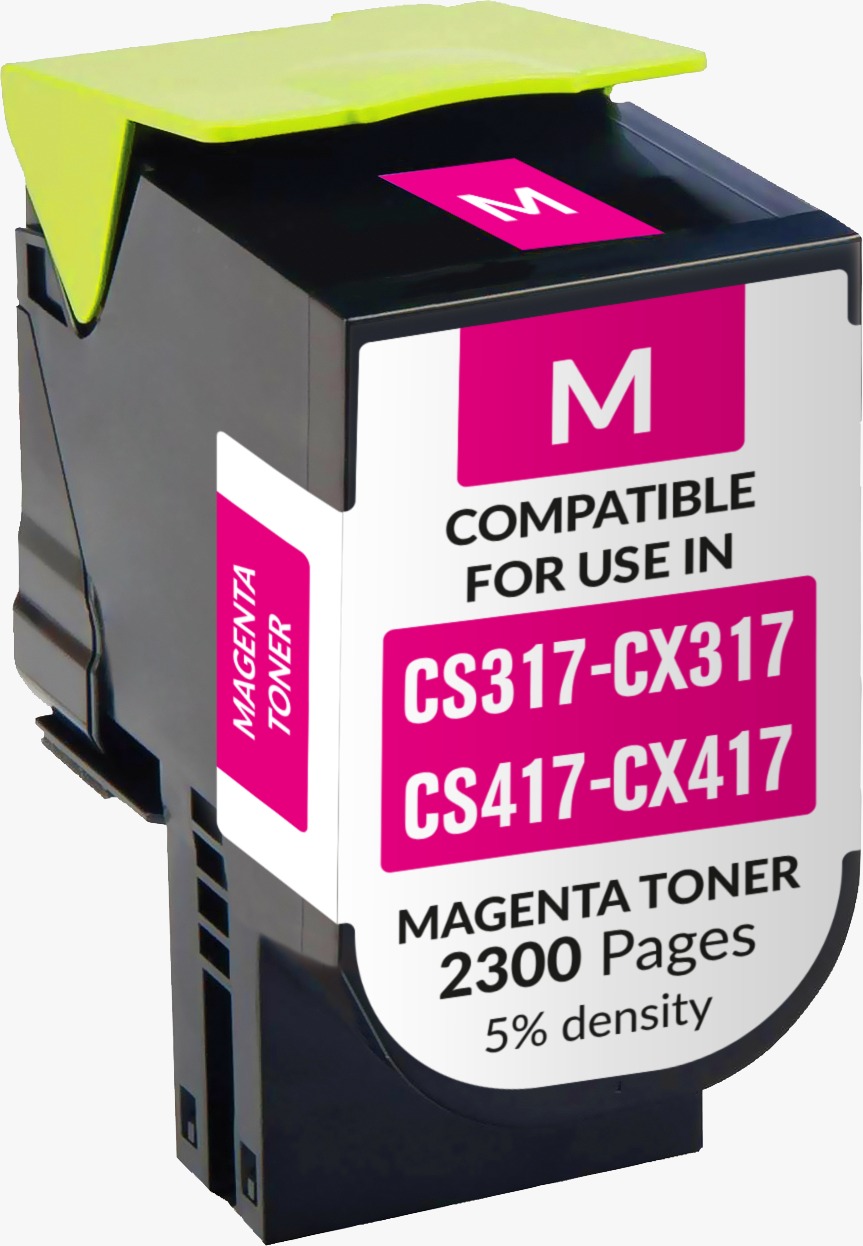 OEM Lexmark Muadil CS-CX 317/417 2300 Sayfa Kırmızı Toner Resim-1