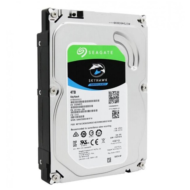 Seagate 4TB Skyhawk SV35 3.5" Sata3 5400Rpm 256MB 7/24 Hdd [ST4000VX016] Disti