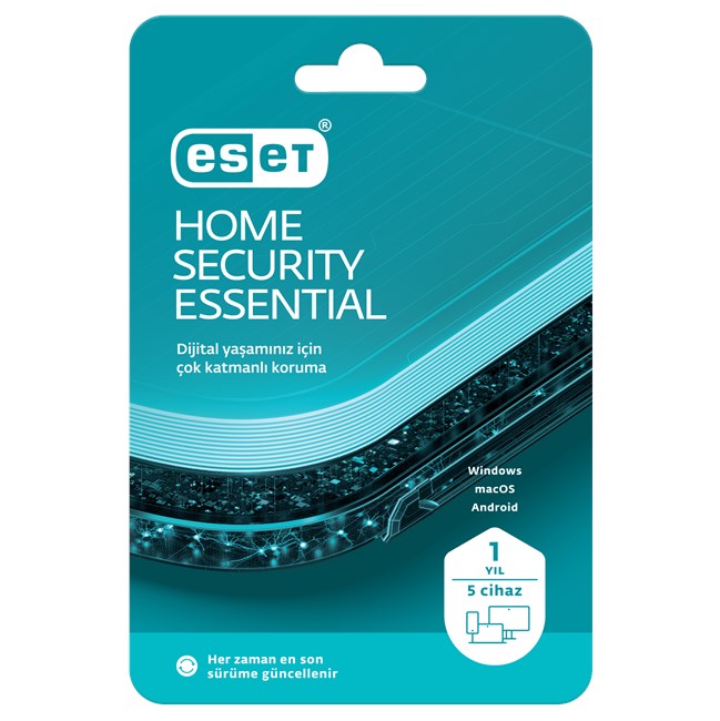 Eset Home Security Essential ESD 1 Yıl - 5 Kullanıcı