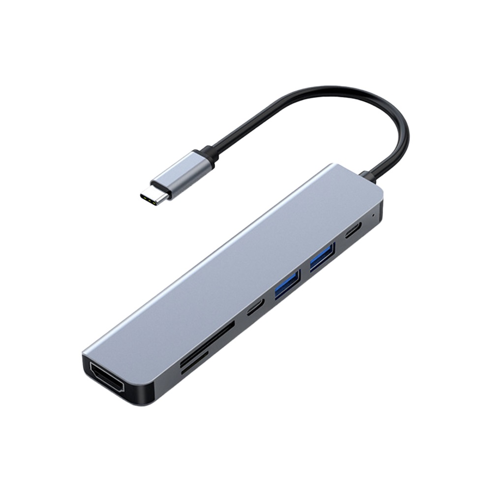 Frisby FA-7684C Type-C - 7 in1 USB-C+HDMI+SD/TF+USB3.0+PD+USB-C Çevirici