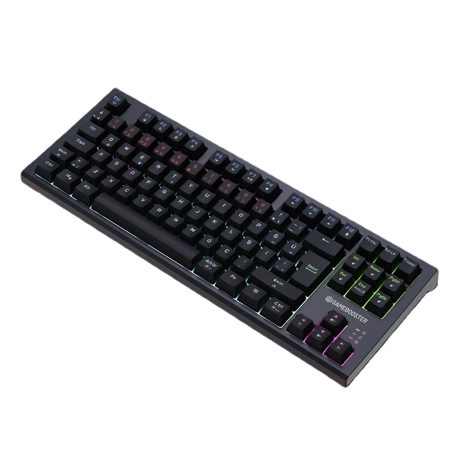 GameBooster Lumin RGB Red Switch Kablolu Siyah Mekanik Gaming Klavye