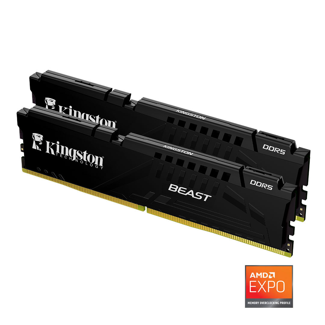 Kingston Beast 32GB (2x16GB) DDR5 6000MHz CL36 PC Bellek [KF560C36BBE2K2-32TR]