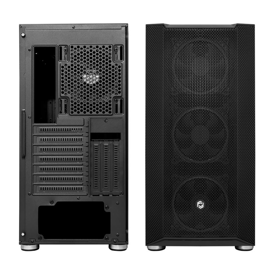 Frisby 650W 80+ 4x12cm Dual RGB Fan Mesh ATX Gaming Kasa [FC-9405G] (BLK)