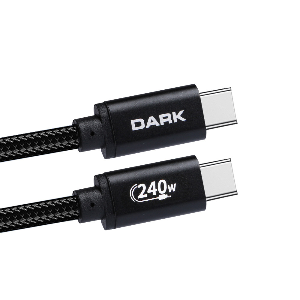 DARK Dark 50cm USB Type-C 240W Ultra Hızlı Şarj Kablosu [DK-CB-USB240PD50] Resim-1