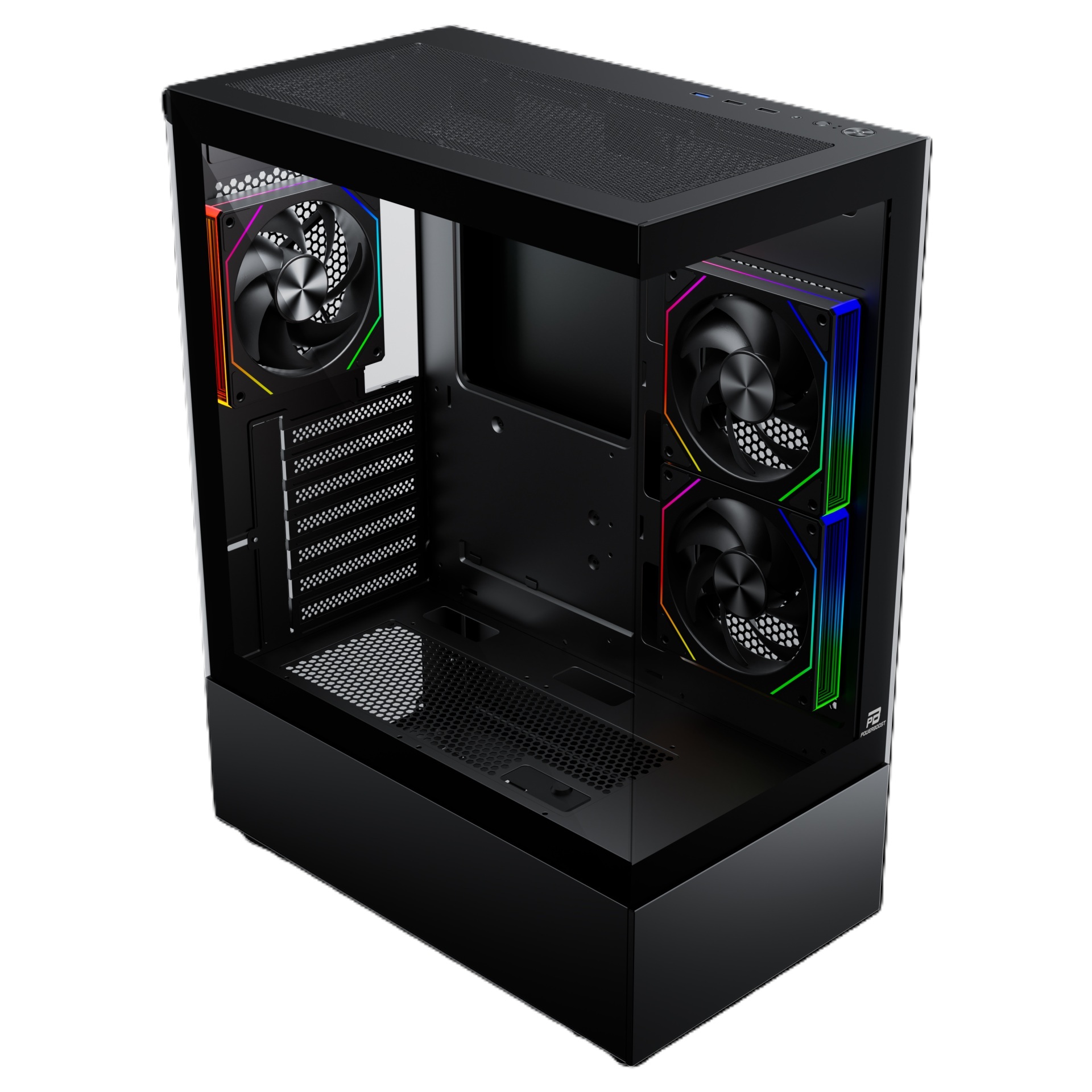 PowerBoost PB-X9032B 650W 80+ Bronze USB 3.0 3x12cm ARGB PWM Fan ATX Gaming Kas