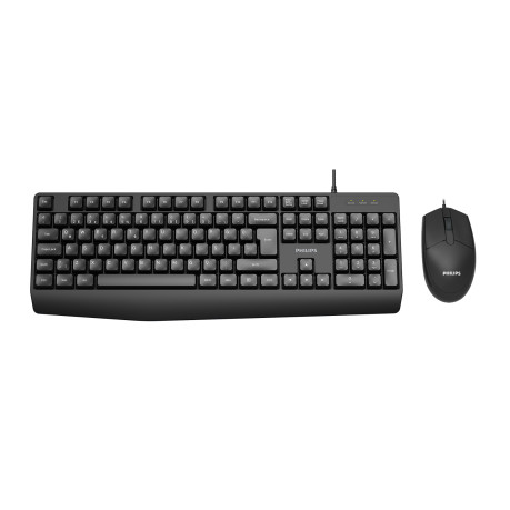 Philips Kablolu Q Klavye Mouse Set Siyah (SPT6237B)