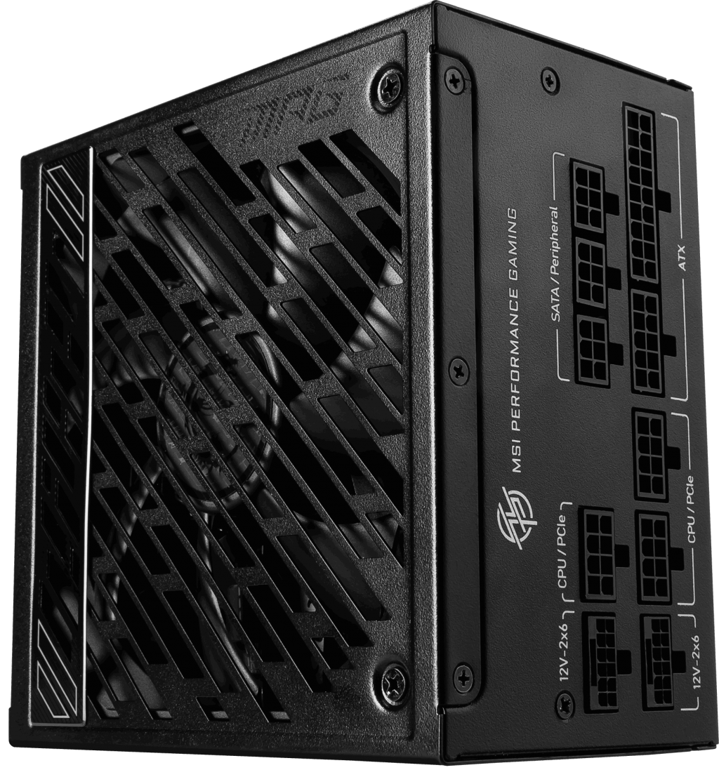 MSI MPG A850GS PCIE5 850W 80+Gold 135mm Fan Power Supply