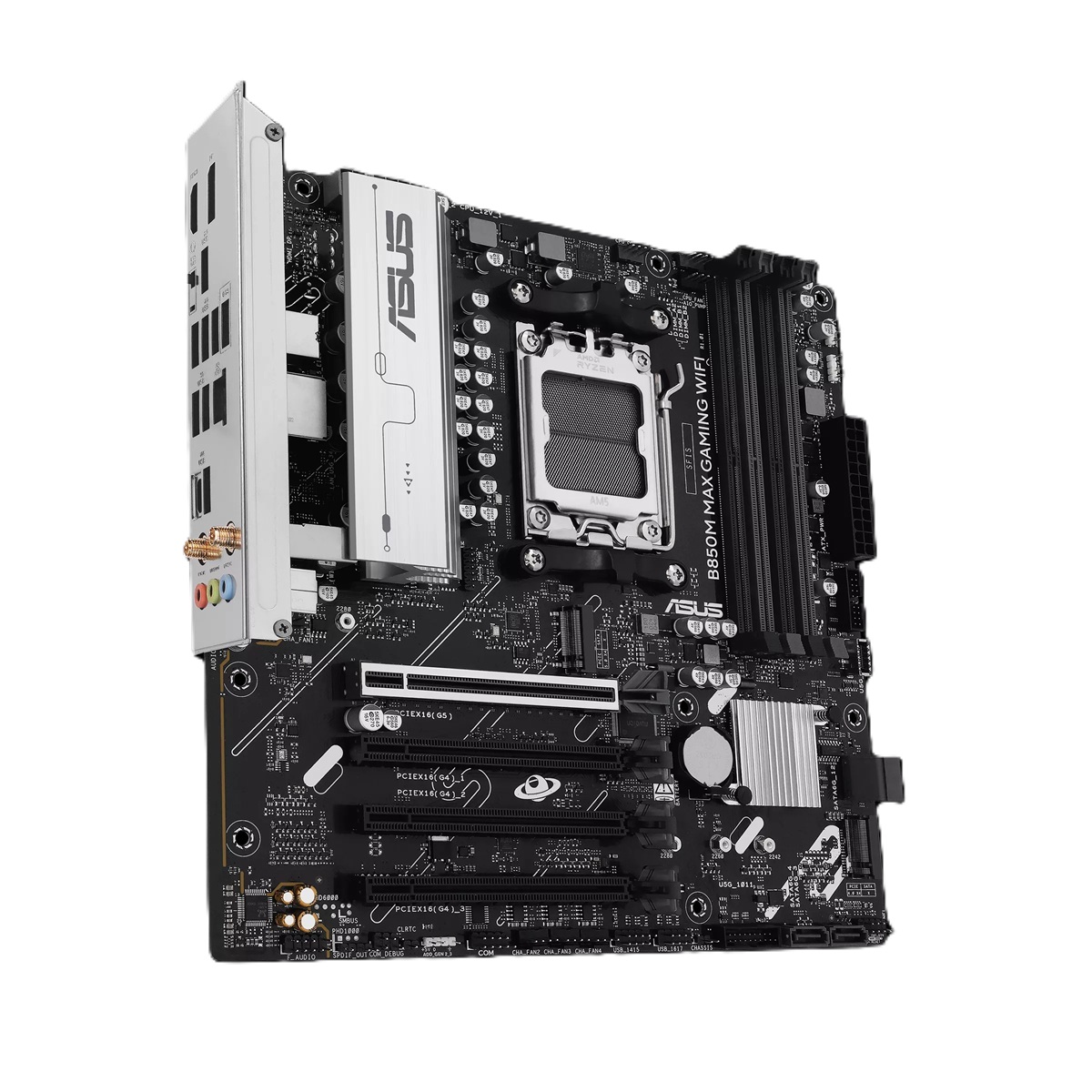 Asus B850M MAX GAMING WIFI AM5 DDR5 8000(OC) USB 3xM2 HDMI DP Gbit mATX