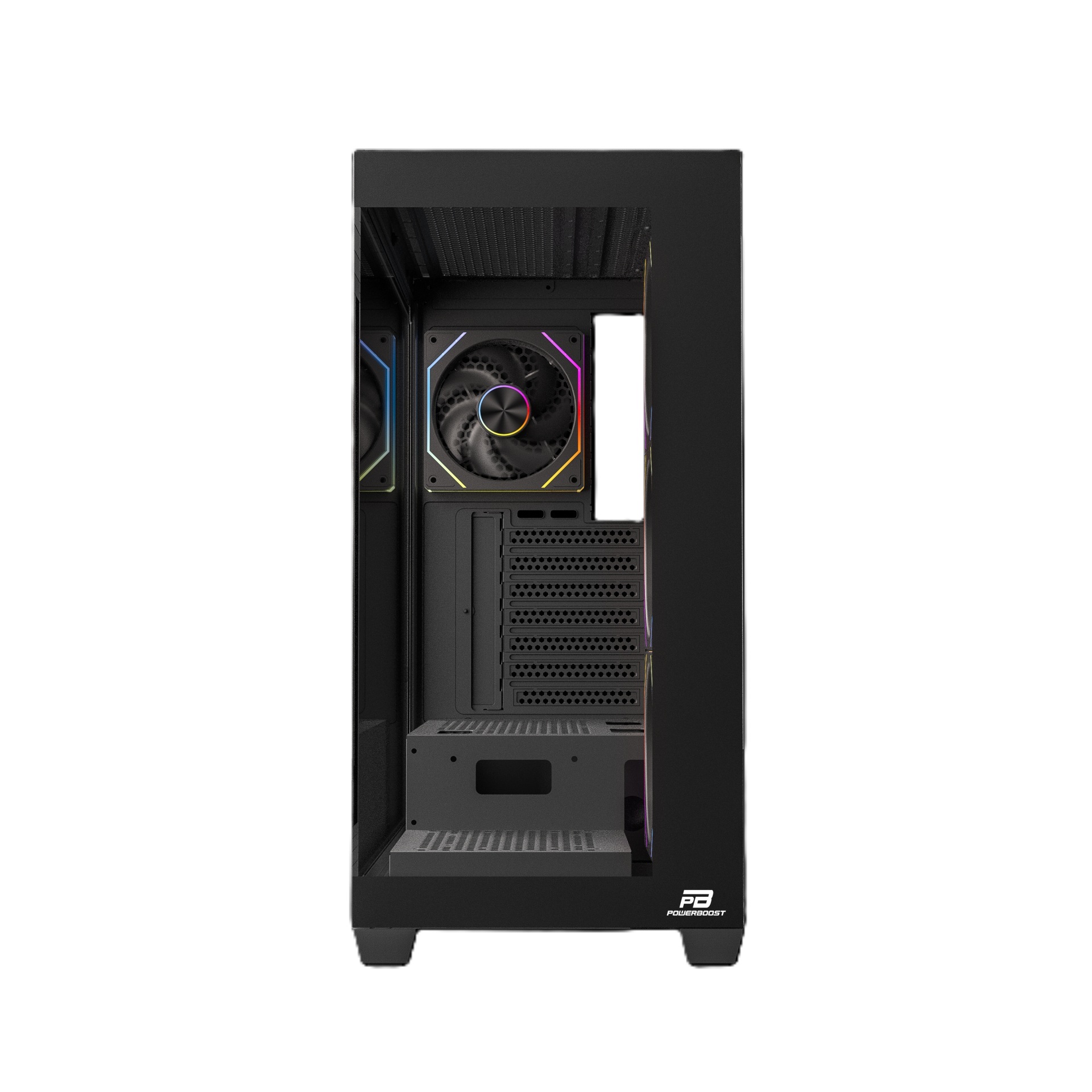 PowerBoost PB-J9030B 750W 80+ Bronze APFC 3.1 PCI-E 5.1 4xARGB PWM Fan Siyah ATX