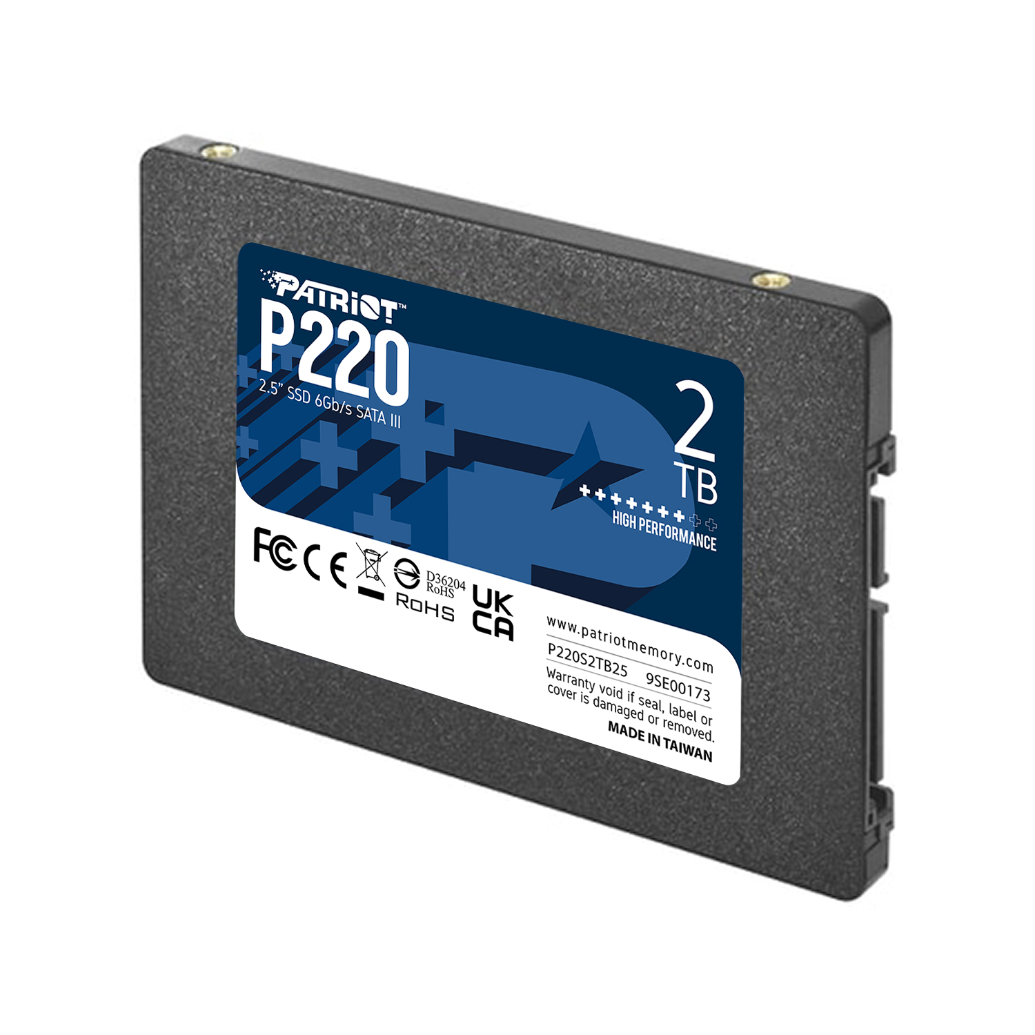Patriot P220 2TB 2.5" 550-500MB/s  SATA III SSD (P220S2TB25)