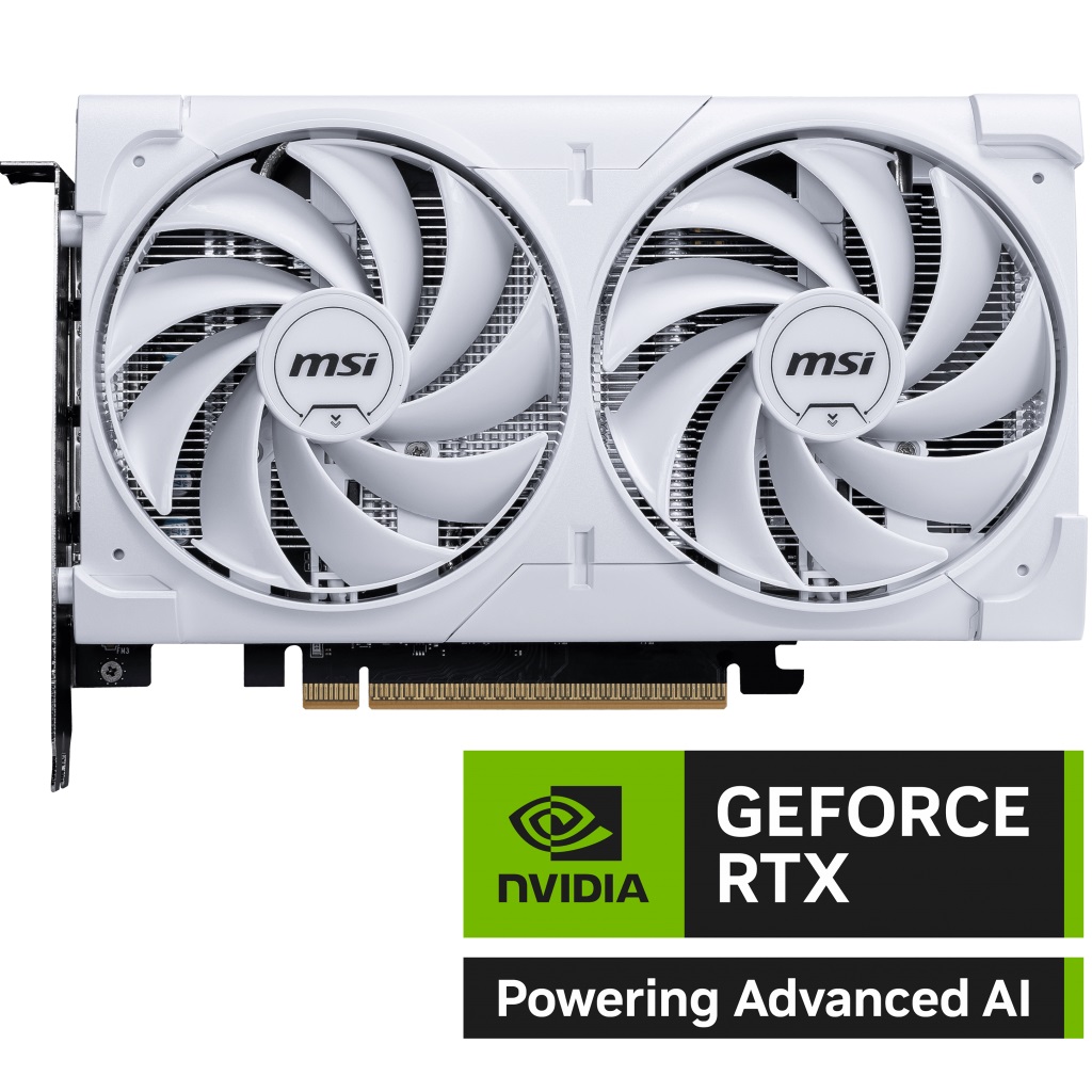 MSI 8GB GEFORCE RTX 5060 8G VENTUS 2X OC WHITE GDDR7 [128bit] PCIE 5.0 HDMI 3xDP