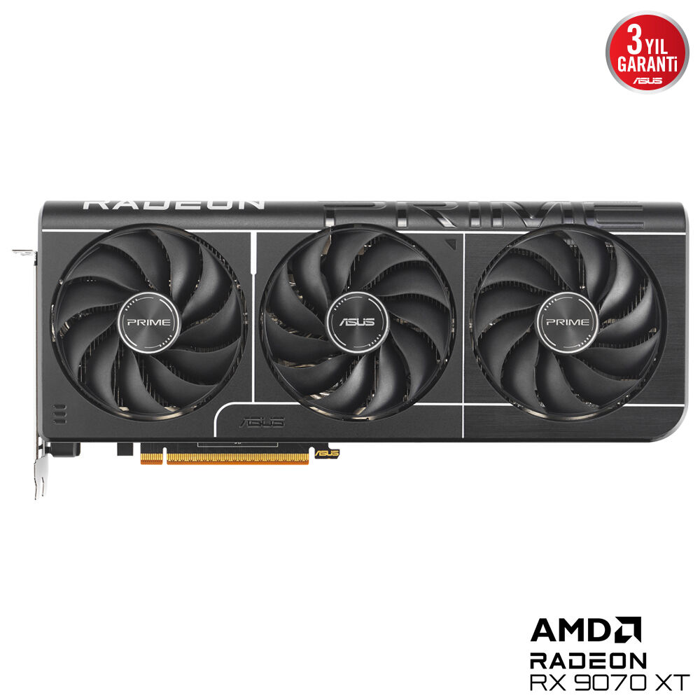 Asus 16GB PRIME-RX9070XT-O16G AMD GDDR6 256Bit 3xDP HDM