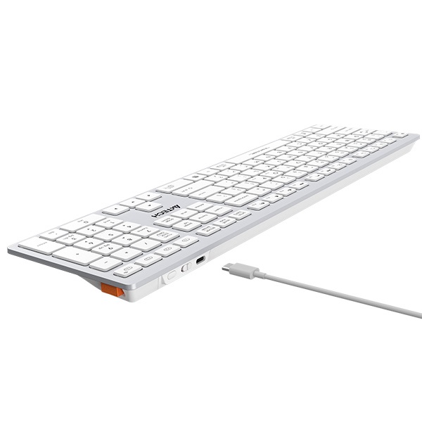 A4 Tech FBX50C Kablosuz MM Şarjlı Q Beyaz Klavye 