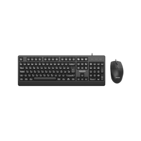 Philips Kablolu Q Klavye Mouse Set Siyah (SPT6247B)