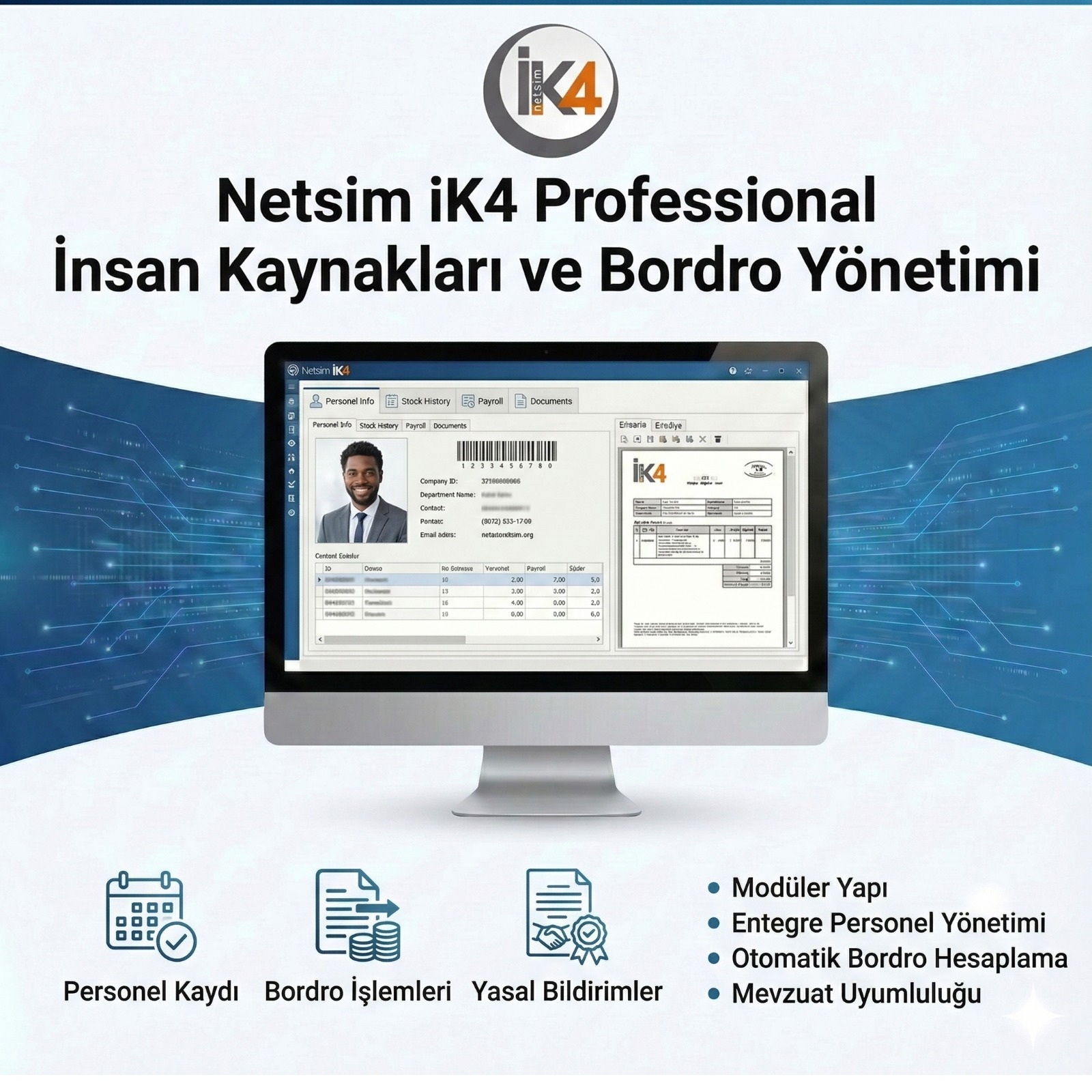 NETSİM İK4 Personel + Bordro 100 Personel