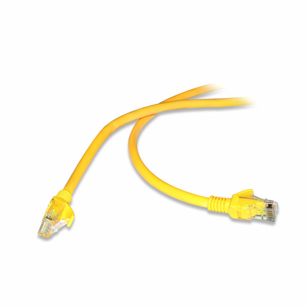 Flaxes 1 Metre Cat6 Sarı Patch Network Kablo (FNK-601S)