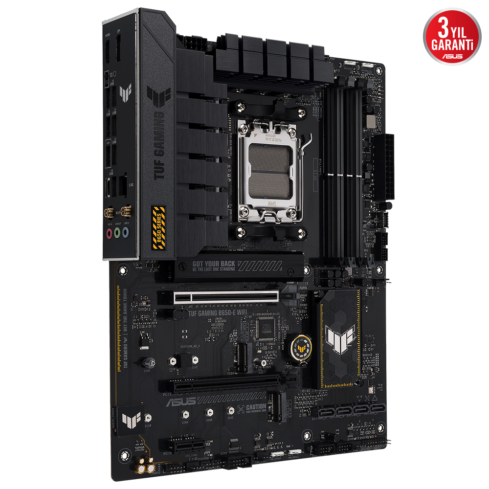 Asus TUF GAMING B650-E WIFI AM5 DDR5 8000(OC) HDMI DP 3xM2  BT ATX 128GB Ram