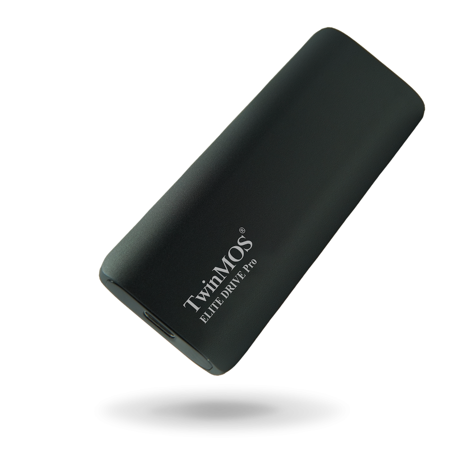 Twinmos 2TB 1100-1050Mbps Taşınabilir External SSD USB 3.2/Type-C Dark Grey (PSS