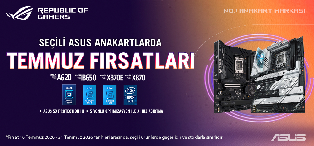 Asus Anakart Temmuz-2026