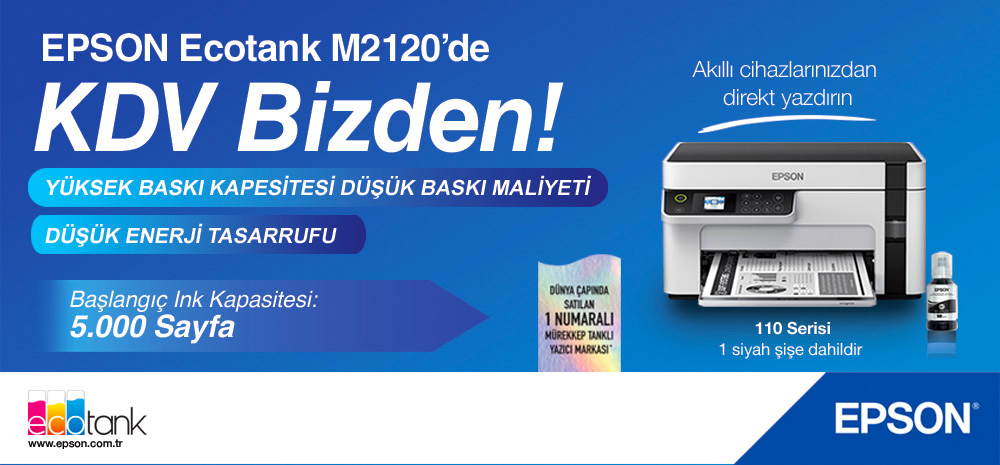 EPSON M2120 KDV bizden banneri