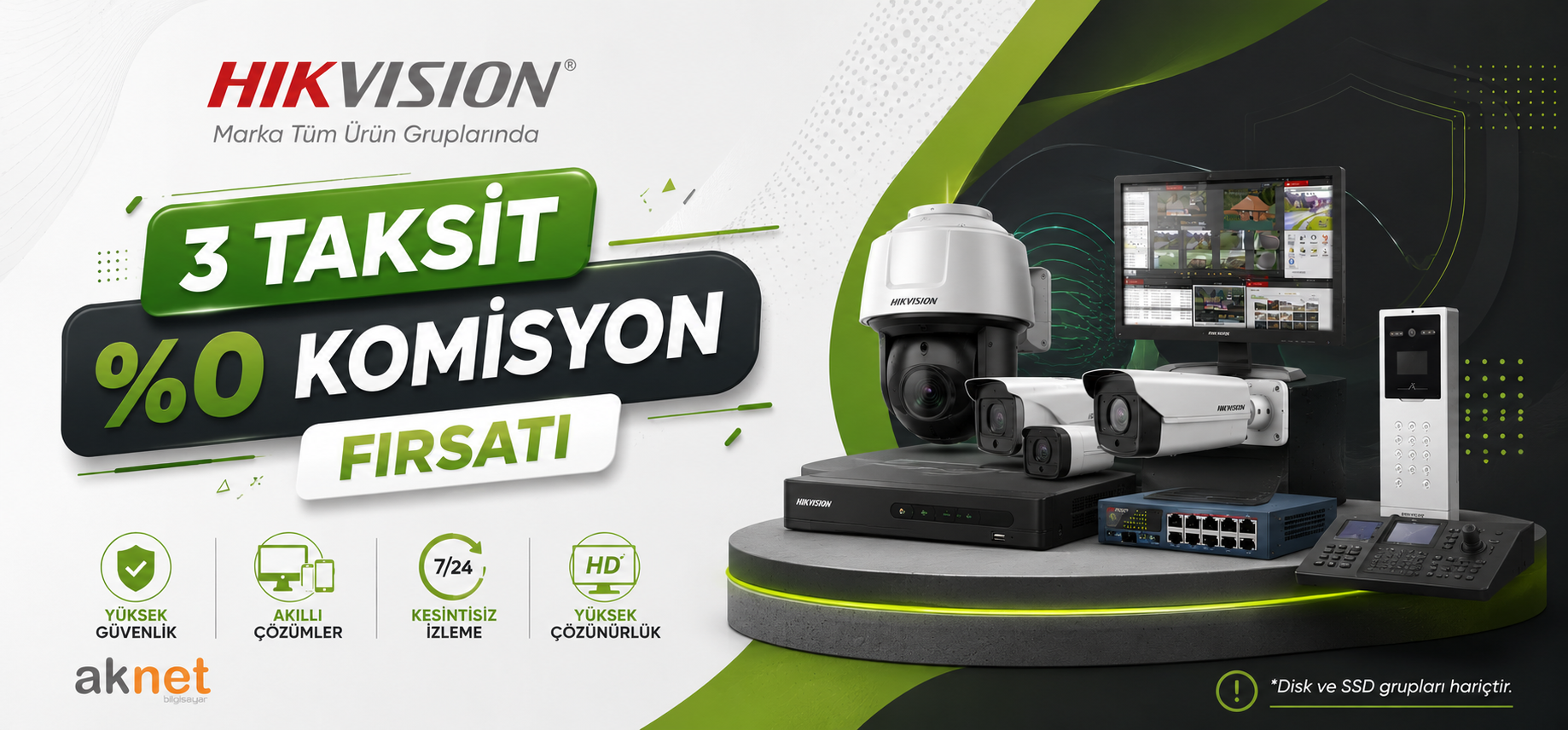 Hikvision 3 taksit
